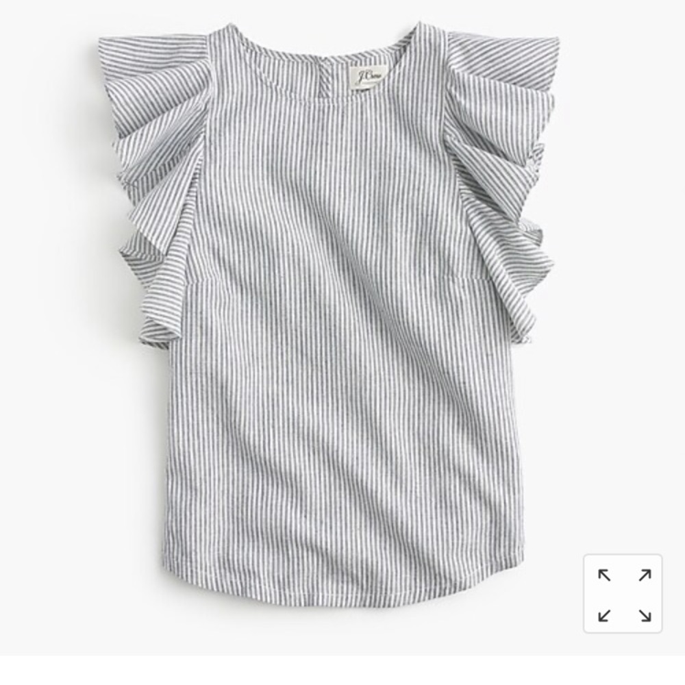 Cute J. Crew top in Blue and White Stripe